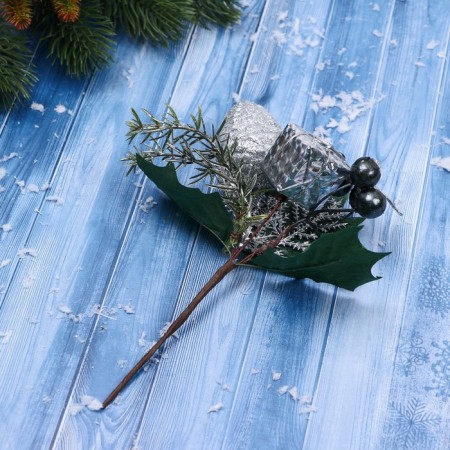 Decor "Winter Dreams" Berries Precious stones of the bump, 17 cm-2