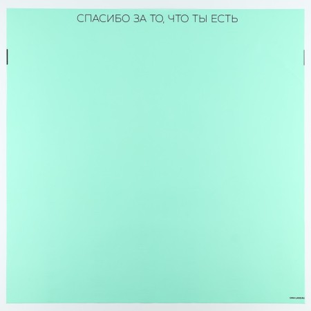 Palette packaging for flowers "Thank you", matte, tiffany 57 x 57 cm-2