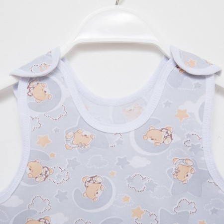 Long baby sliders, gray/bears, height 74 cm-1