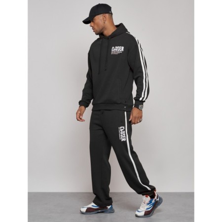 Sports suit men's, size 50, black color-1