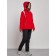 Ski costume female winter, size 42, red color