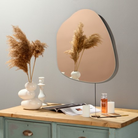 Wall mirror, 55x50 cm, with 1 plate
