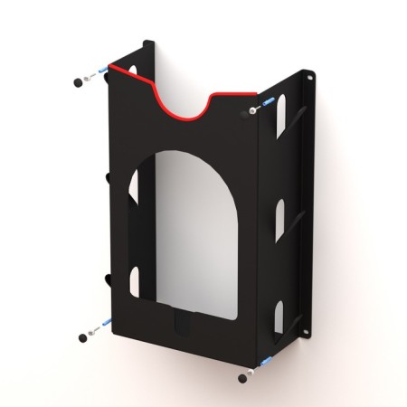 Holder for polishing cars, wall, black-9
