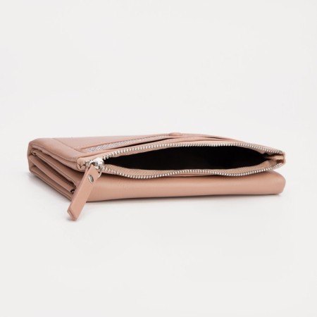 Women's wallet on magnets, pink color-3