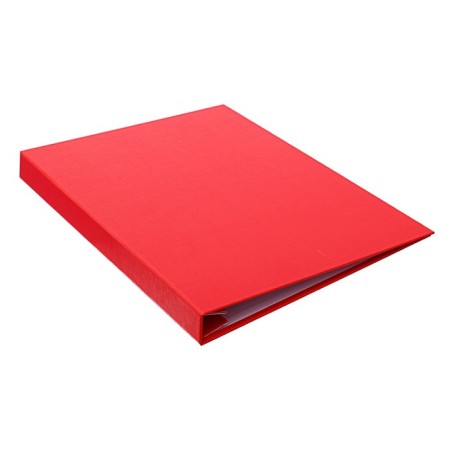 Folder for thesis (without inscription) boomvinyl, scallops/suture, without paper, red (capacity up to 300 sheets)-1