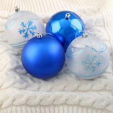 Set of balls plastic D-10 cm, 4 pcs 