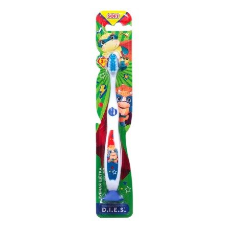 Children's toothbrush D.I.E.S. "Dinosaur" soft 3+