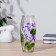 Vase Lilac with painting on the venue, d-7cm 10x23 cm