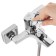 Milardo Atlantic ATLSBC0M02 bath mixer, pour 135 mm, chrome