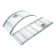Sadovaya arch, collapsible, 240 × 125 × 36.5 cm, metal, green, Greengo