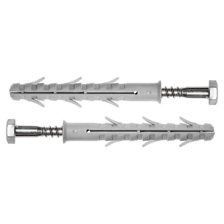 Dowel "Zubble", frame, with a galvanized screw, hexagonal, nylon, 10x115 mm, 50 pcs-1