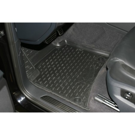 Rugs in the salon VW Touareg 2010-2016, 4 pcs. (polyurethane, beige)-3