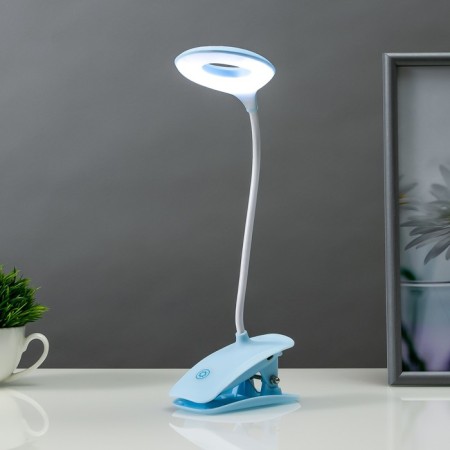 Sensory table lamp 16751/1 LED 2W 6000K USB AKB Blue 14.5x6x41 cm Risalux-1