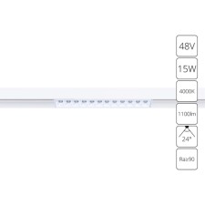 Магнитный трековый светильник Arte Lamp Linea A4634PL-1WH, LED, 15 Вт, 2.2х22.2х4.4 см, 1100 Лм, белый