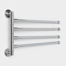 Holder for towels with 4 rotary panels, accoona a121-4, color chromium