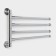 Holder for towels with 4 rotary panels, accoona a121-4, color chromium