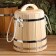 Kedrovka "Lux" with a lid, pen- rope, 10 l