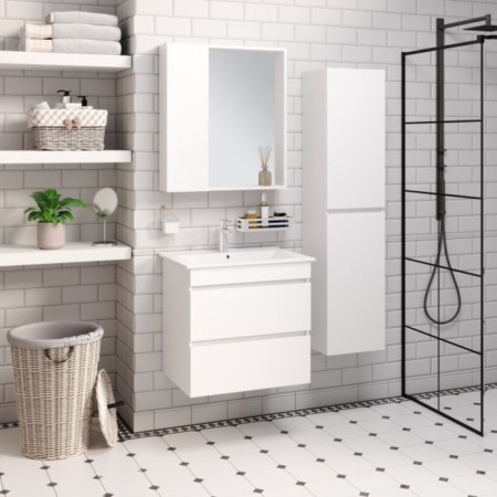 Cabinet-mirror "Manhattan 65" White, universal-2