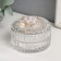 Casket glass "Star with pearls" 6.5x6.5x5 cm