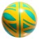 Ball "Lesson", diameter 12.5 cm, Mix color