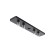 The connector is a straight line for the round low -profile tire pipeline, black