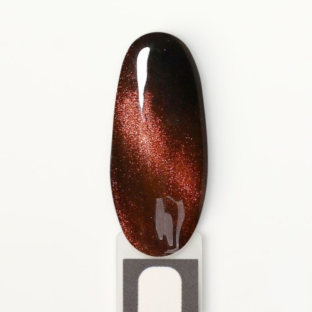 Nail varnish gel, “cat`s eye”, 3 phase, 8ml, LED/UV, chameleon color/bronze (06)-9