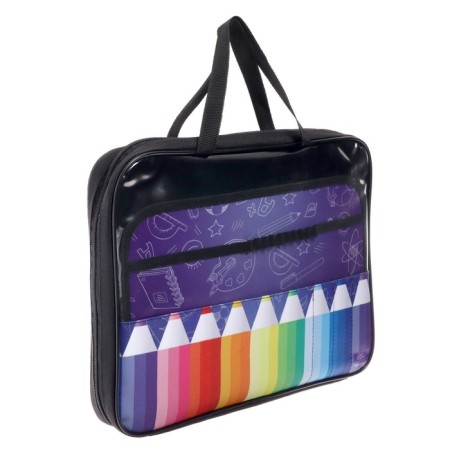 Labor folder A4, 335 x 260 x 60 mm, with handles of textiles, PVC, calligrata, PTR-111, "pencils"-2