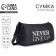 Sports Never Give Up Bag, with a zipper, external pocket, black color