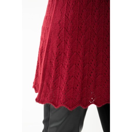 Women's dress, size 46, burgundy color-2