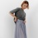 Women's skirt Minaku: Casual Collection Color Gray-Great, Rr. 42