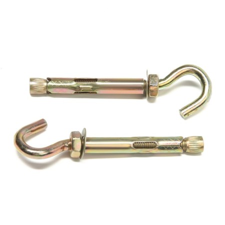 Anchor bolt of scrap, with a hook, galvanized, 10x80 mm, 50 pcs-1