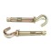 Anchor bolt of scrap, with a hook, galvanized, 10x80 mm, 50 pcs