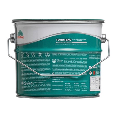 The composition of the protective and decorative tone-tetex "Krona" Ryabina is bright 3 l-1