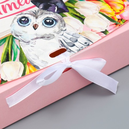 Gift box, packaging, "beloved teacher", 20 x 18 x 5 cm-2