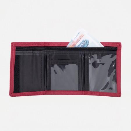Velcro wallet, red color-3