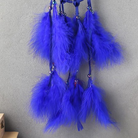Dreams "Web with pearls" d = 11 cm bright blue 40 cm-2