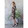 Women's dress, size 44, black color, brown