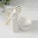 Ceramics candlestick, metal on 1 candle "Angel. Prayer" white 10x5.4x10.7 cm