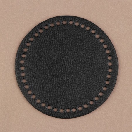 Donce for a bag, round, d = 15 × 0.3 cm, black color