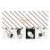 A set of magnetic bookmark for books Calligrata 4 pieces, "Cats", mix
