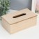 Casket Wood for napkins "Strips with colored peas" 25x9.5x14 cm