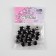Rhinestones are sewing “circle”, in the frame, d = 10 mm, 20 pcs, black color