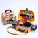 Set of builder "Suitcase" in a bag with game tools, transformers
