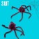 Spider is large, set 2 pcs.
