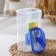 Plastic jar for bulk products "Gloria", 1.8 l, 18 × 10 × 22 cm, blue color