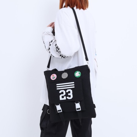 Шопер на молнии, цвет чёрный-7