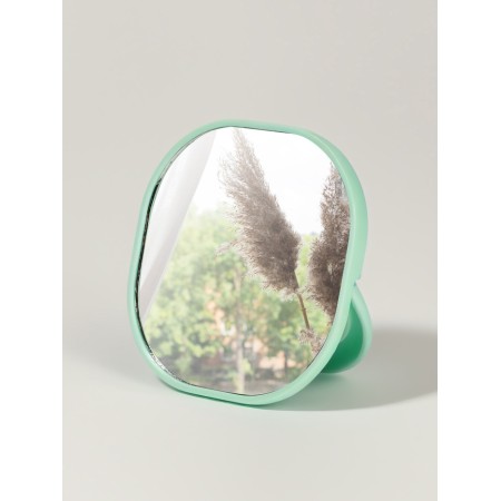 Pocket mirror “pattern”, with a stand, 8 × 8 cm, blue color-1
