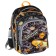School backpack 40x33x15cm, ergonomic back, Across 410, gray/yellow