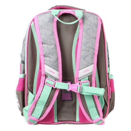 Frame backpack 39 x 29 x 17 cm, Across 179, gray/pink ACR22-179-9-4