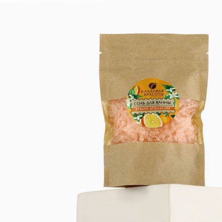 Bath salt, 150 g, aroma of bright orange, pantry of beauty-2